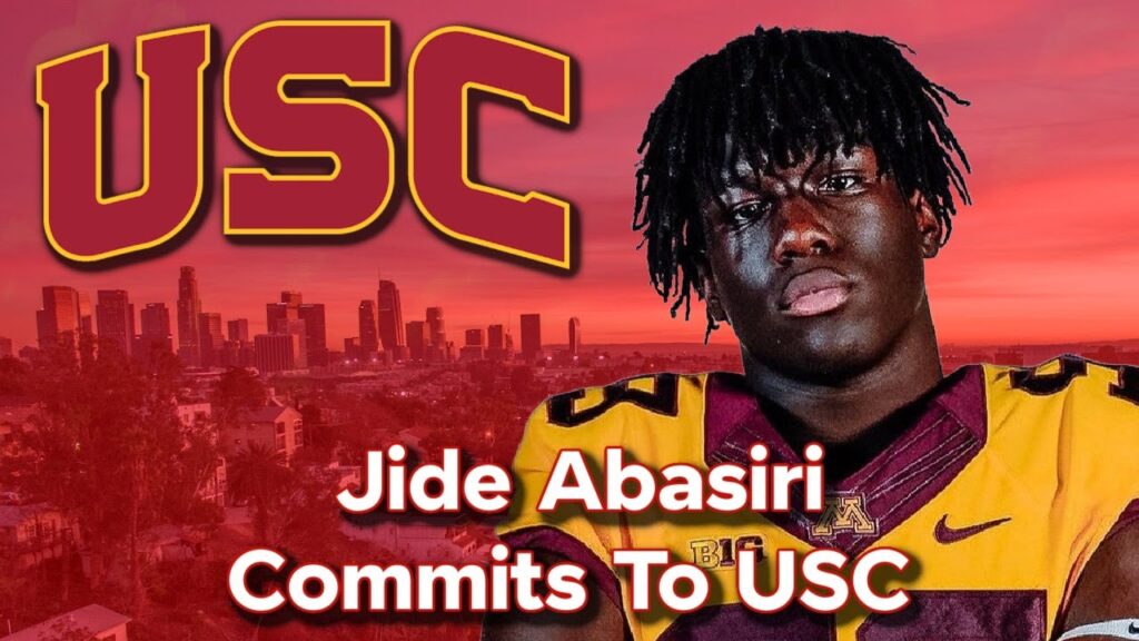 breaking jide abasiri commits to usc football