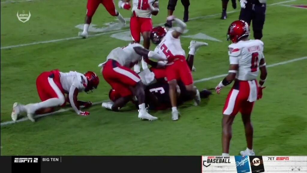 bryce ramirez gruesome leg injury texas tech vs nc state