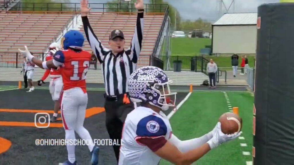 bryson hammer wr fremont ross during the ohsfca north south classic