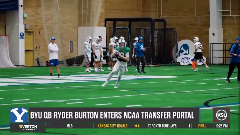 byu quarterback ryder burton enters transfer portal