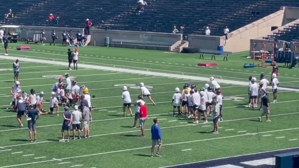 cade carlson at the yale football camp