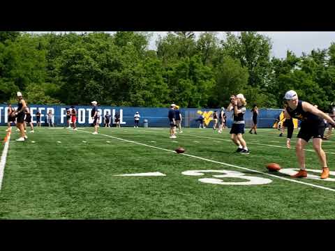 caden veltkamp highlights at wvu football camp