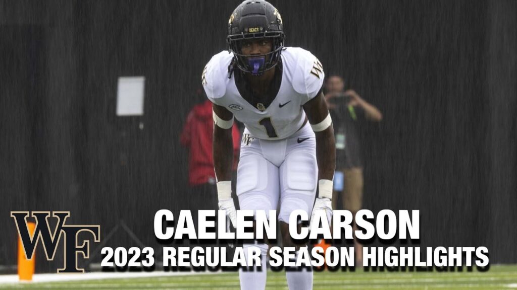 caelen carson 2023 regular season highlights wake forest db