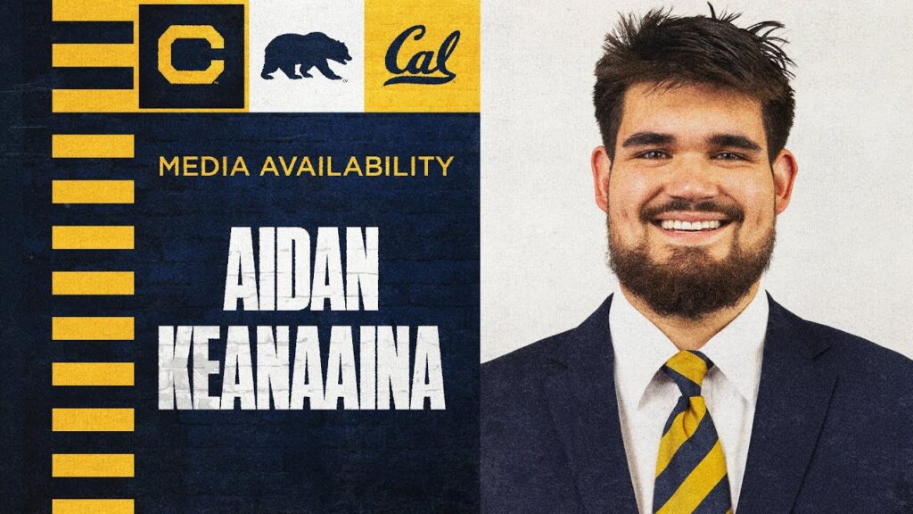 cal football aidan keanaaina media availability 9 17 2024