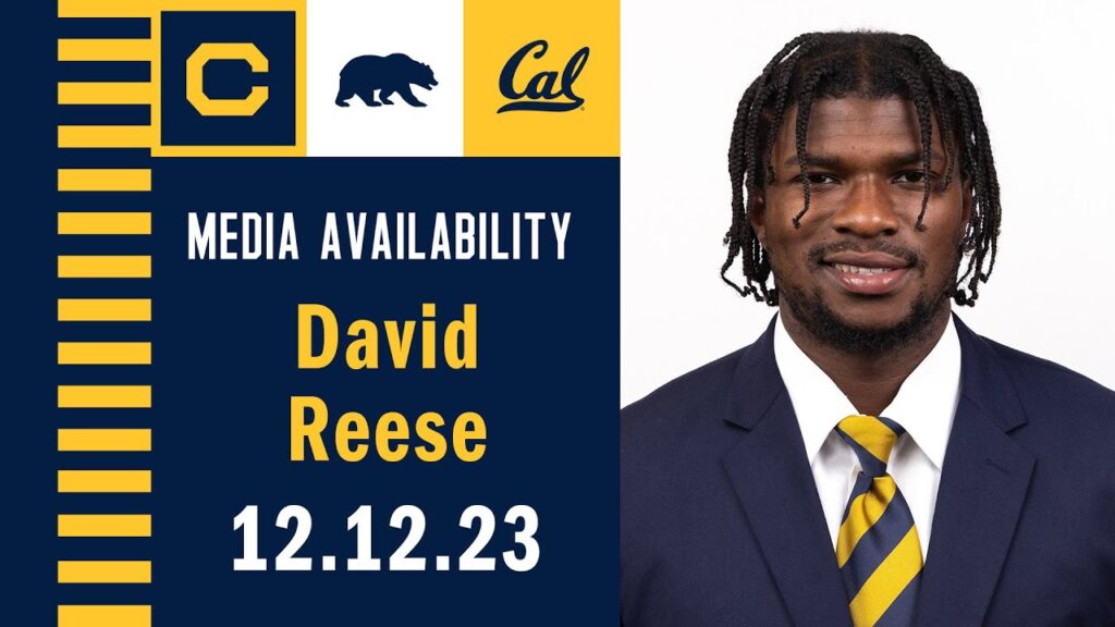 cal football david reese media availability 12 12 23