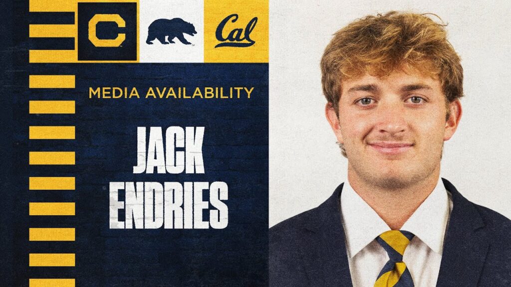 cal football jack endries media availability 10 8 2024