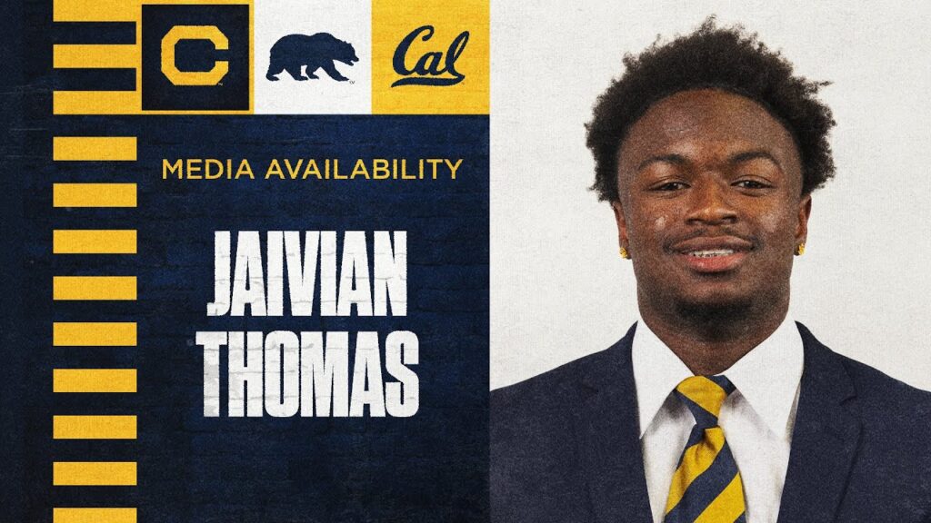 cal football jaivian thomas media availability 9 10 2024