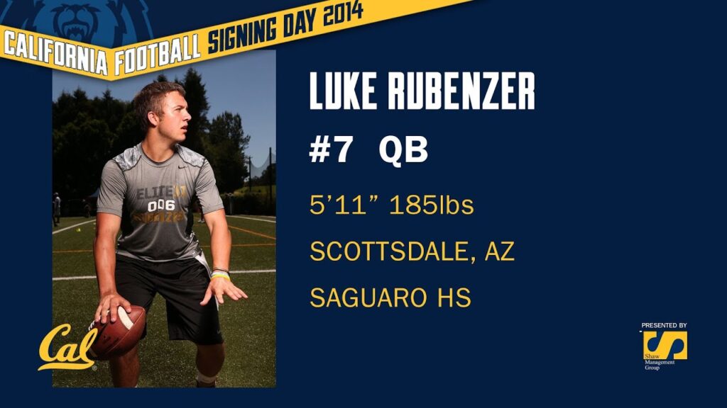 cal football signing day 2014 luke rebenzer