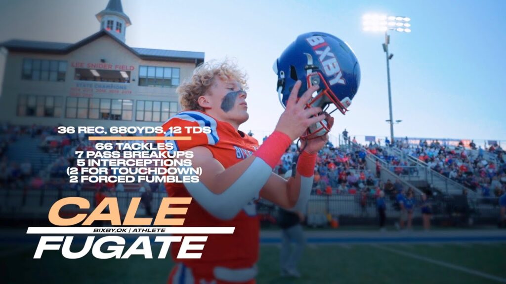 cale fugate bixby ok 6a 1 defensive player of the year senior highlight mixtape