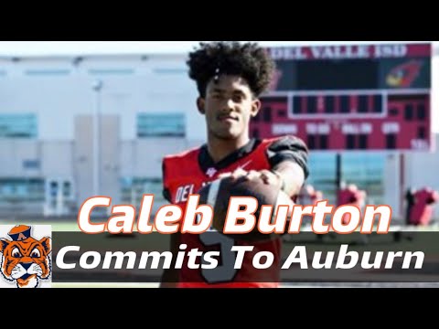 caleb burton commits to auburn scary wr room at auburn coming