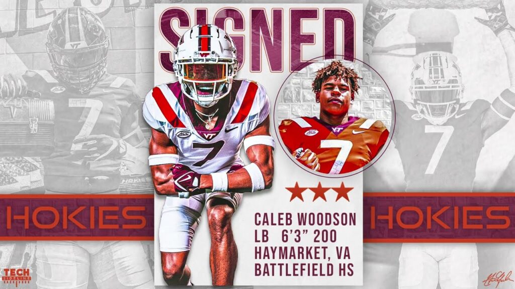 caleb woodson signs with virginia tech