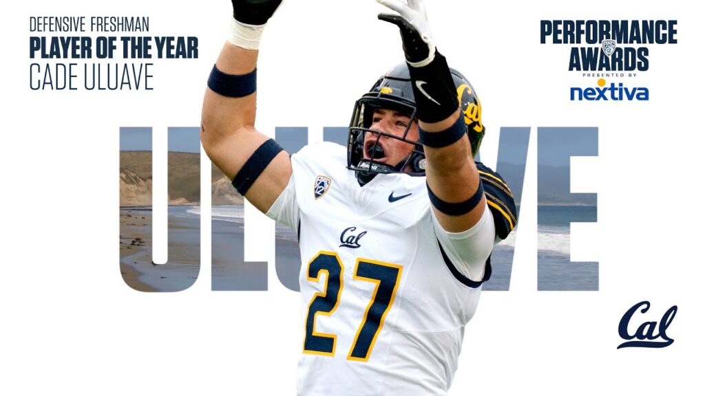 cals cade uluave named 2023 pac 12 freshman defensive player of the year presented by nextiva