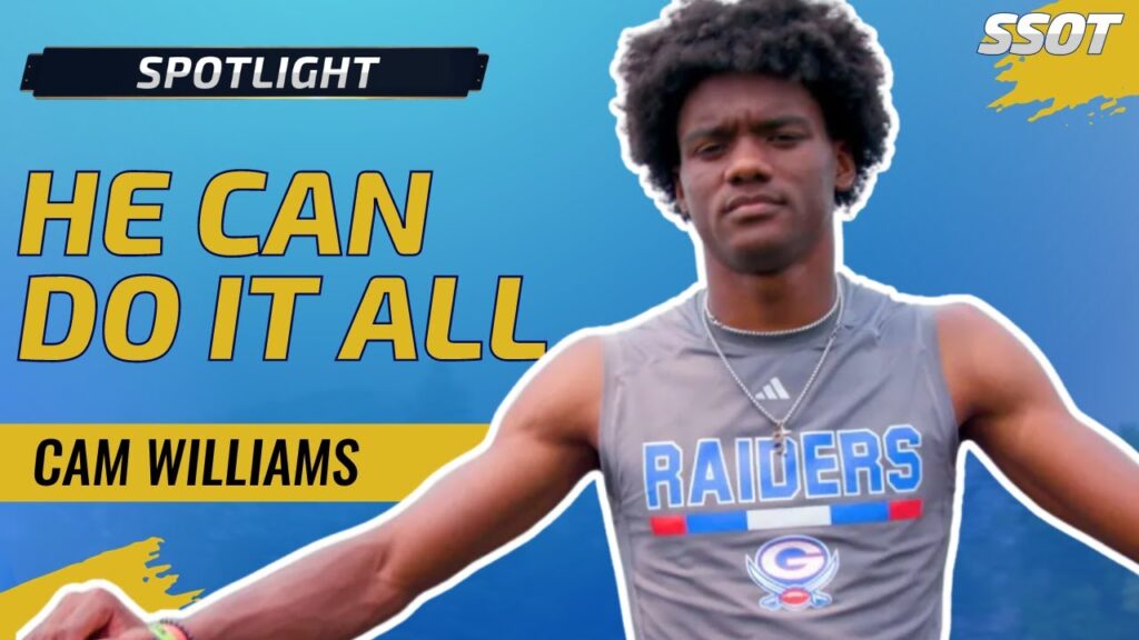 cam williams is a dynamic wide receiver on his way to notre dame