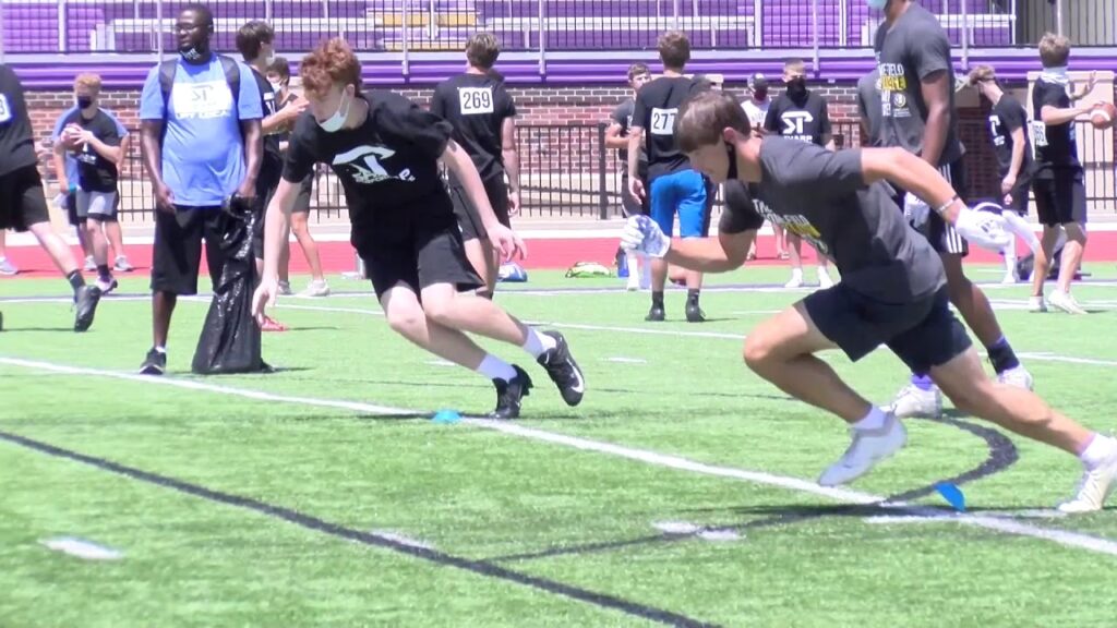 canton galva 2022 wr tyson struber workout sharpe combine k state football recruiting