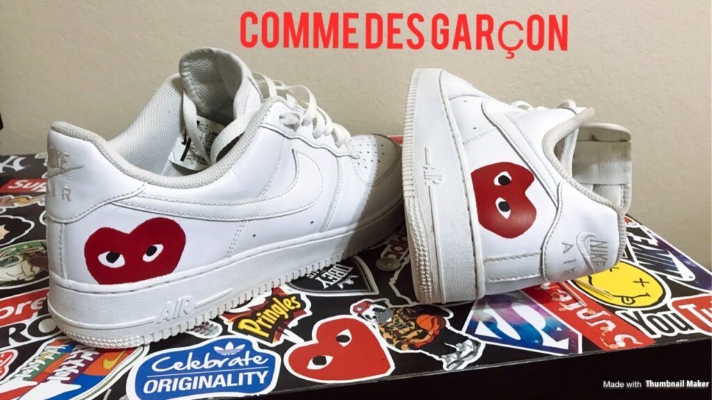 cdg air force 1 custom