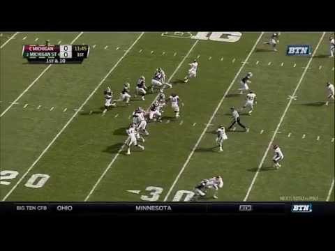 central michigan at michigan state football highlights