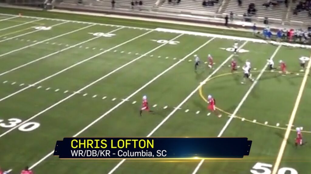 chris lofton a james madison commit from ac flora high school in south carolina is a playmaker