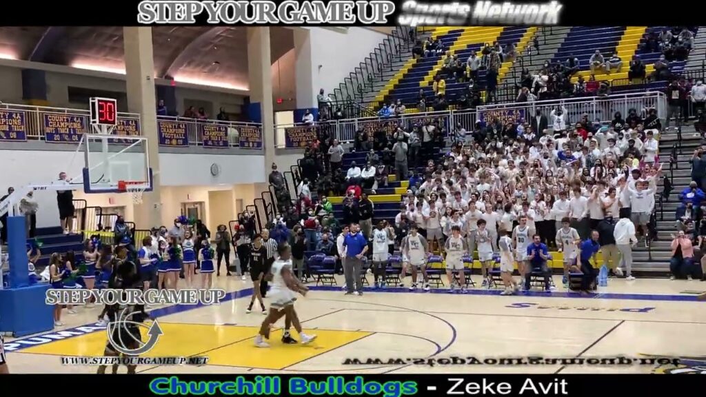 churchill jr zeke avit 1 hand fastbreak dunk on man who didnt want the smoke in state semi win