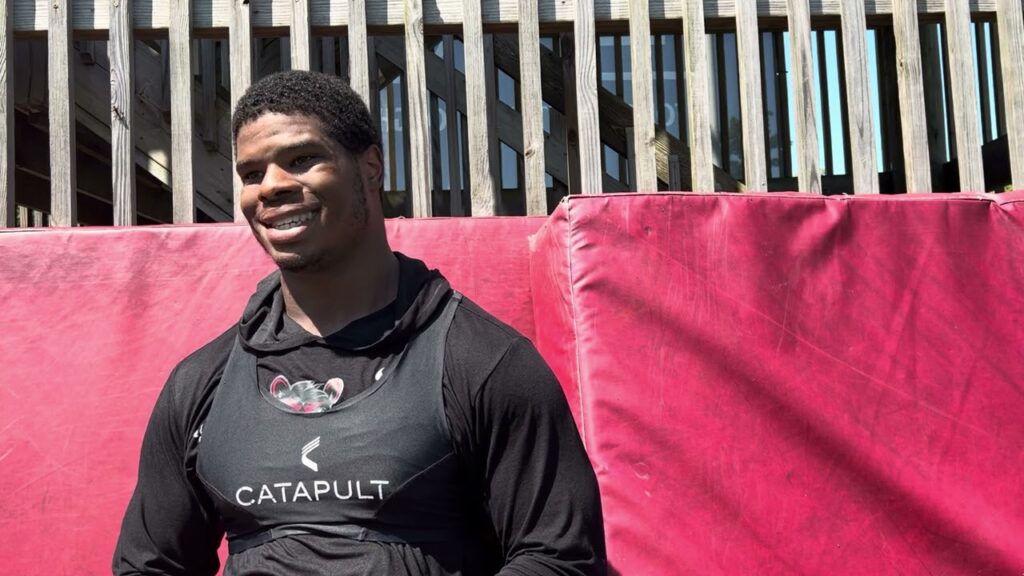 cincinnati de darian varner spoke with reporters following fall practice no 12