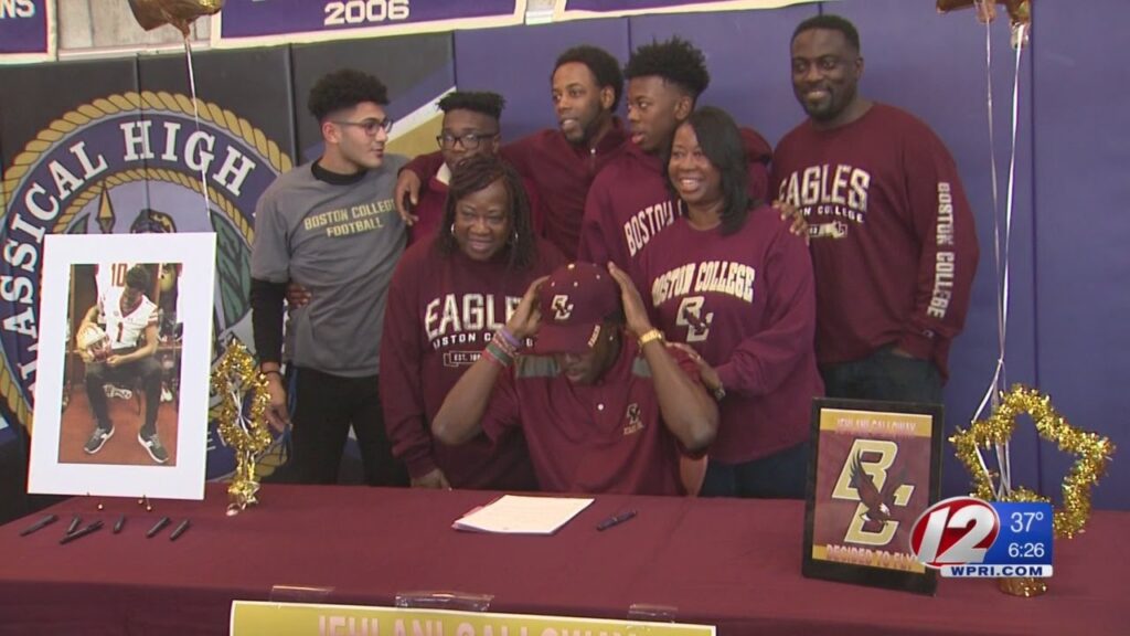 classicals jehlani galloway signs to play football at boston college