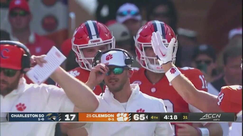 clemson qb paul tyson vs charleston southern