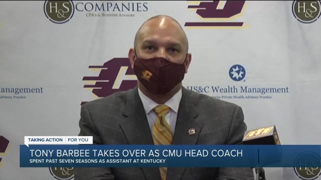 cmu introduces tony barbee as new head coach