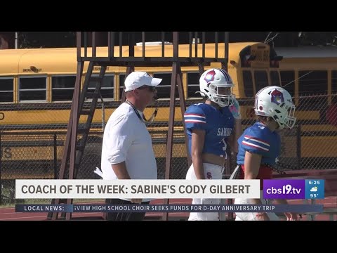 coach of the week sabines cody gilbert