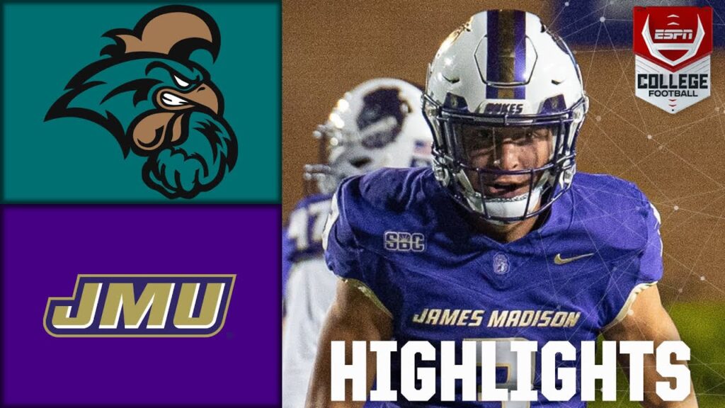 coastal carolina chanticleers vs james madison dukes full game highlights espn college football