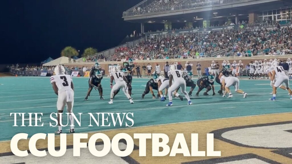 coastal carolina football scores a touchdown against duquesne university