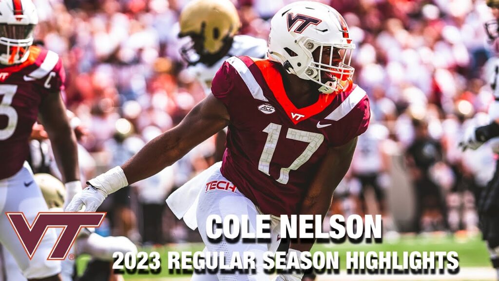 cole nelson 2023 regular season highlights virginia tech dl 1