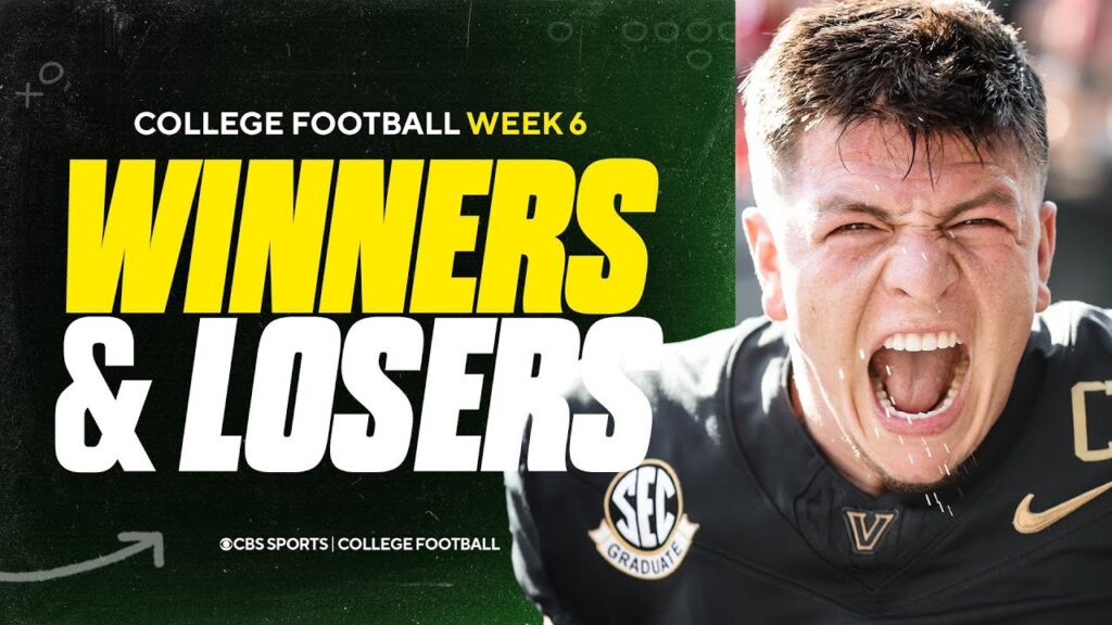 college football week 6 winners losers recap vanderbilt makes history tennessee stumbles