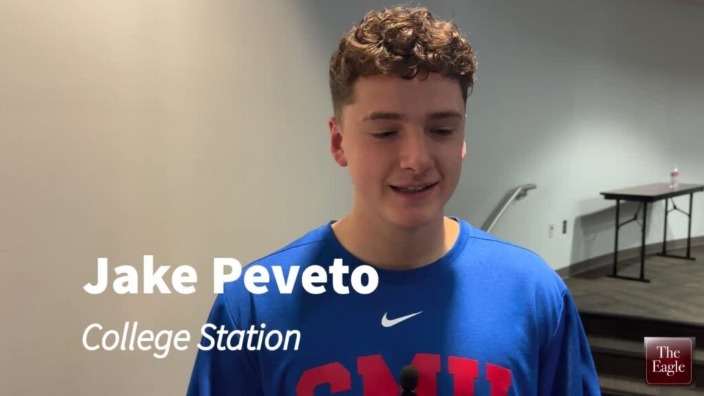 college station wr jake peveto talks after signing with smu