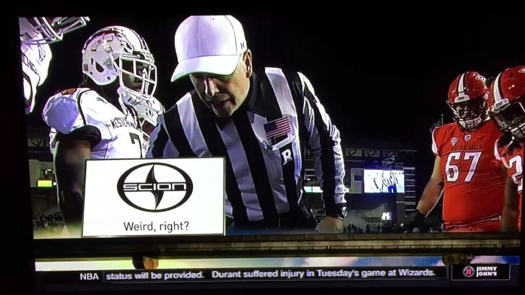 colonel willie berris during coin toss at western michigan vs bowling green football game 11 11 15