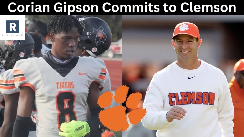 corian gipson commits to clemson one of the most polished cbs in the 2024 class