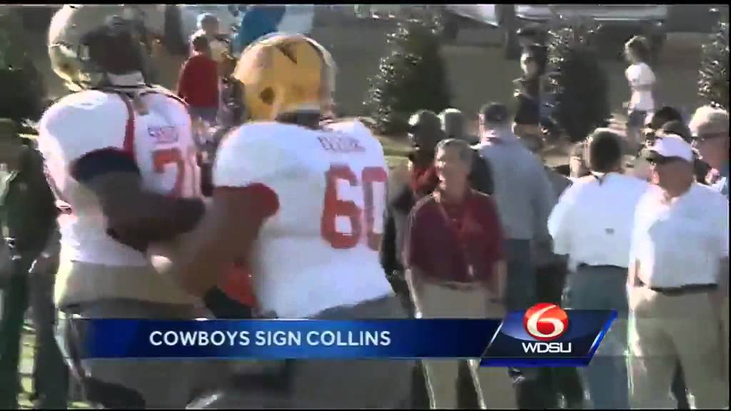 cowboys sign ex lsu lineman lael collins