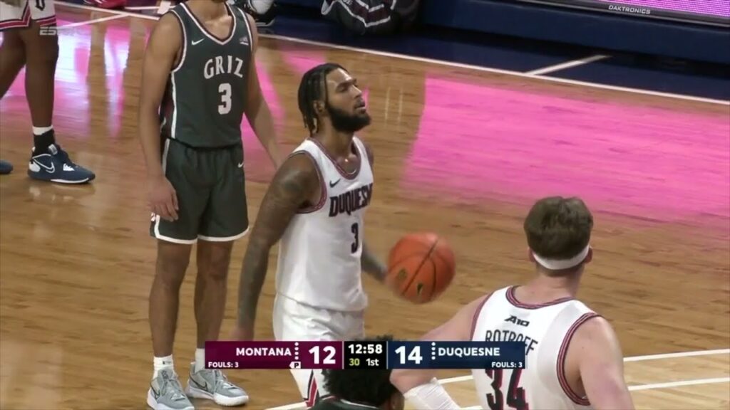 dae dae grant 25 points perfect shooting vs montana full highlights for duquesne 11 08 22