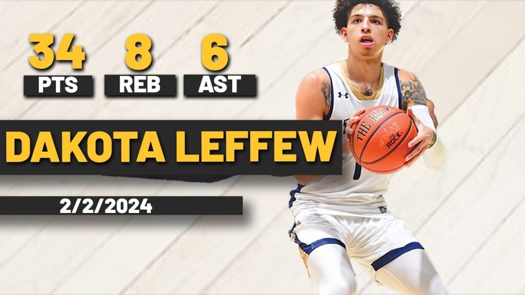 dakota leffew mount st marys mountaineers 34 pts 8 reb 6 ast vs marist red foxes