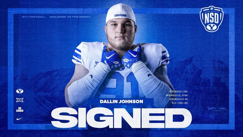 dallin johnson byu football national signing day 2024