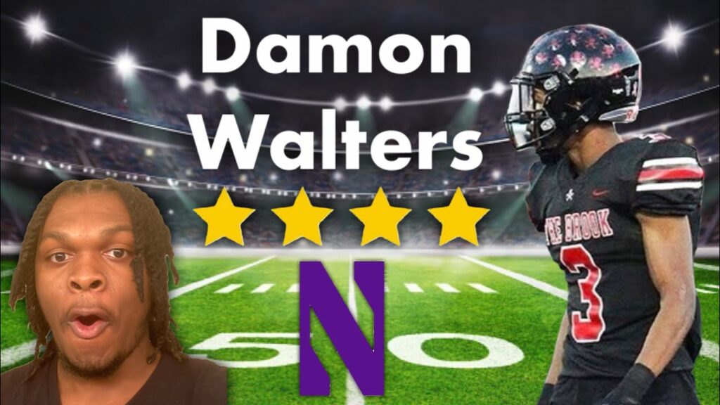 damon walters highlights reaction northwestern football commit