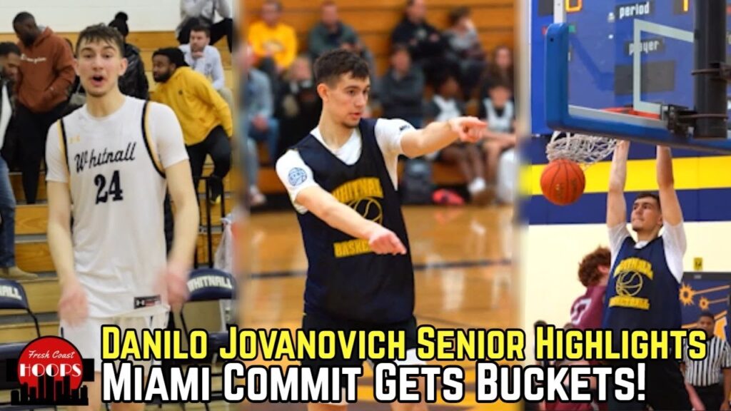 danilo jovanovich senior highlights miami commit is a walking bucket