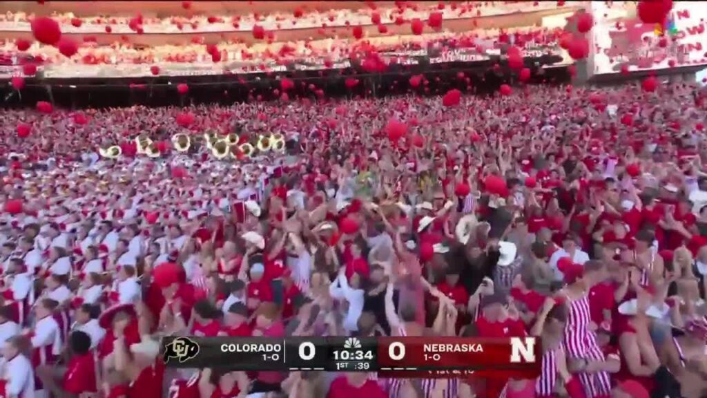 dante dowdell gets nebraska on the board vs colorado nebraska football