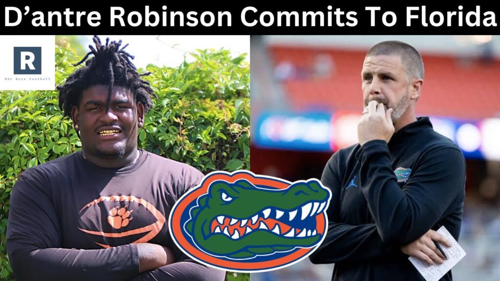 dantre robinson commits to florida florida gators recruiting update