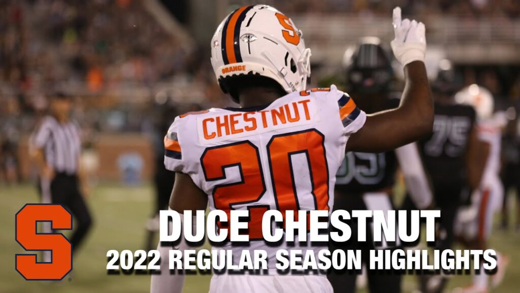 darian duce chestnut 2022 regular season highlights syracuse db