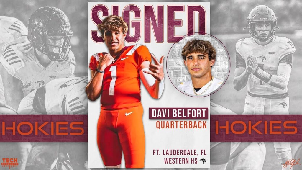 davi belfort signs with virginia tech