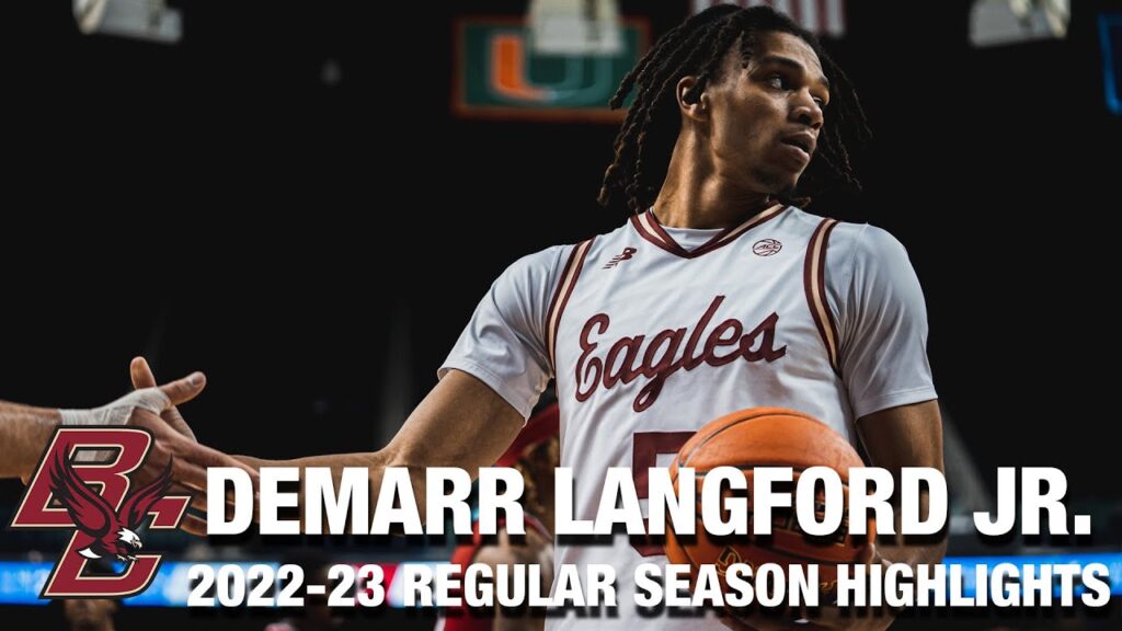 demarr langford jr 2022 23 regular season highlights boston college guard