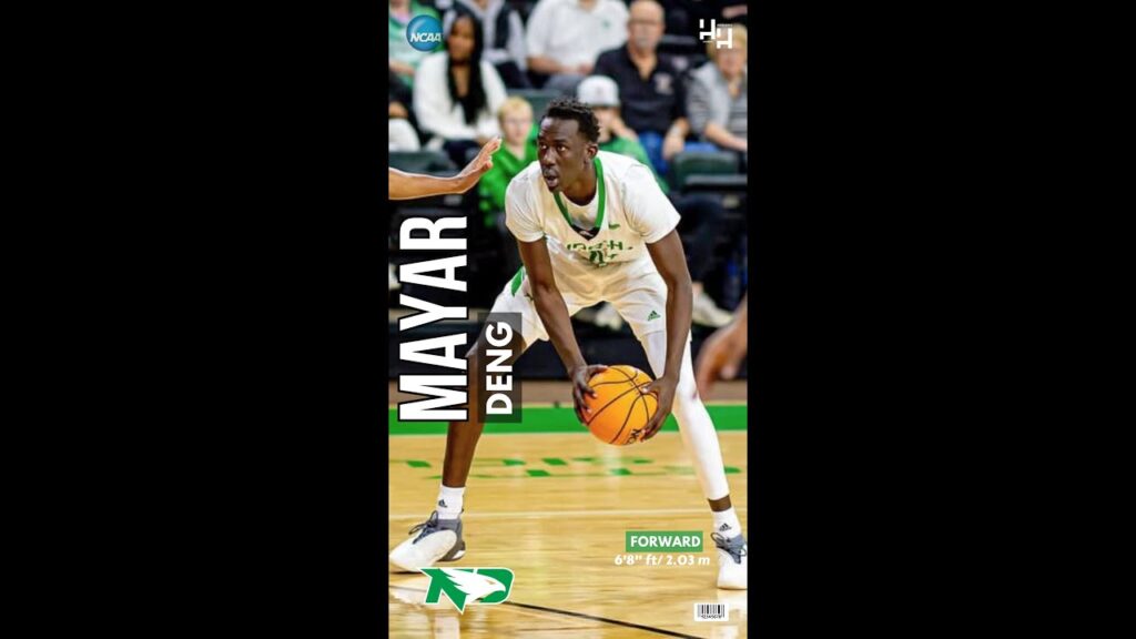 deng mayar highlights 2023 24 university of north dakota ncaa d1