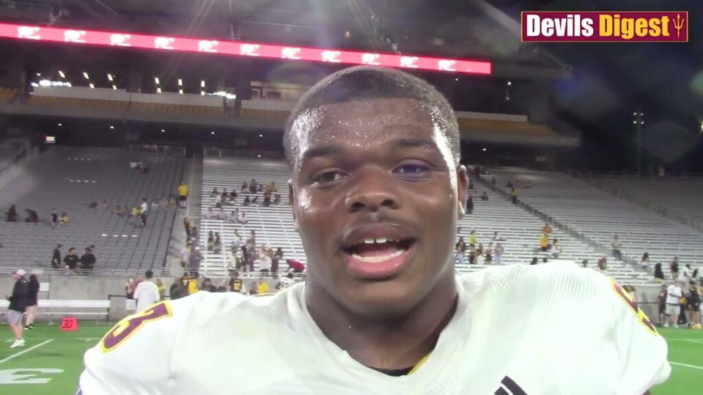 devilsdigest tv defensive lineman robby harrison recaps his first spring practice at asu