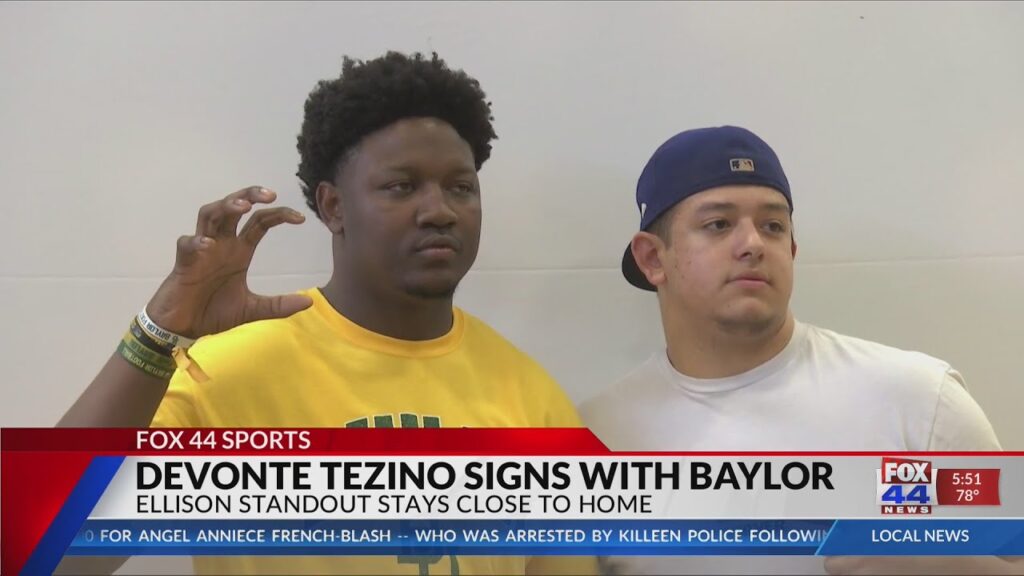 devonte tezino signs with baylor