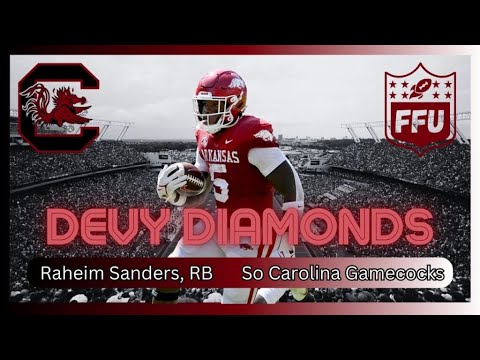 devy diamonds south carolina rb raheim sanders