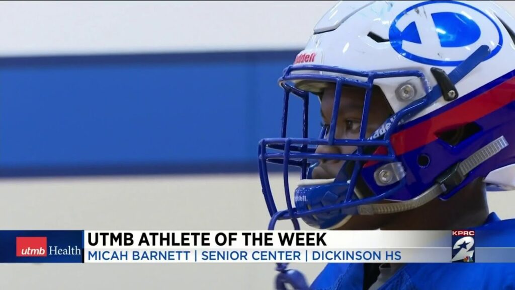 dickinson high schools micah barnett is kprc 2s utmb health athlete of the week 1